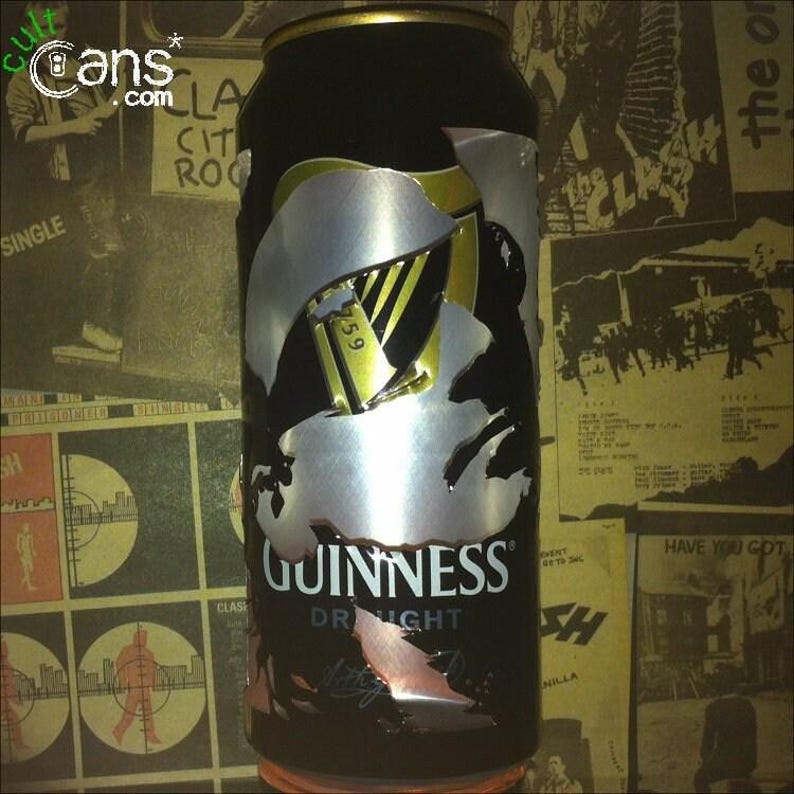 Bono Beer Can Lantern! U2 Pop Art Portrait Guinness Candle Lamp - Unique Gift! image 6