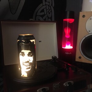 Phil Lynott Beer Can Lantern! Thin Lizzy Guinness Pop Art Portrait Tealight Candle Lamp - Unique Gift! image 4