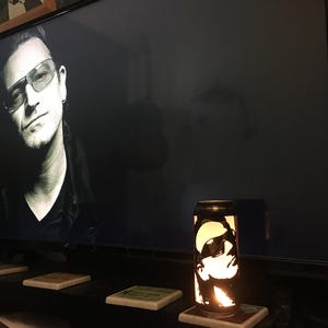 Bono Beer Can Lantern! U2 Pop Art Portrait Guinness Candle Lamp - Unique Gift! image 4