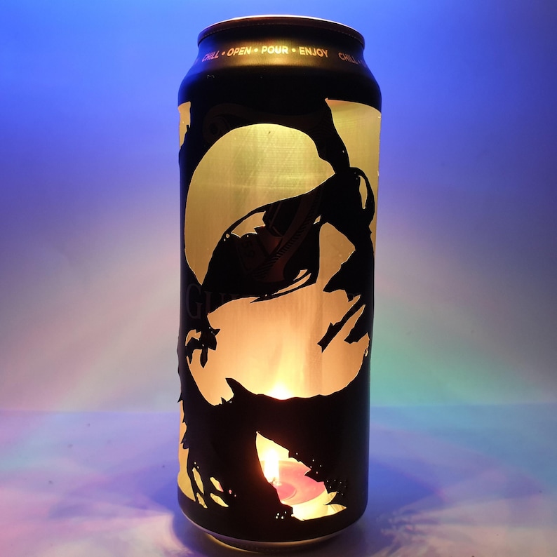 Bono Beer Can Lantern! U2 Pop Art Portrait Guinness Candle Lamp - Unique Gift! image 2