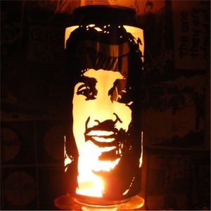 Phil Lynott Beer Can Lantern! Thin Lizzy Guinness Pop Art Portrait Tealight Candle Lamp - Unique Gift! image 10