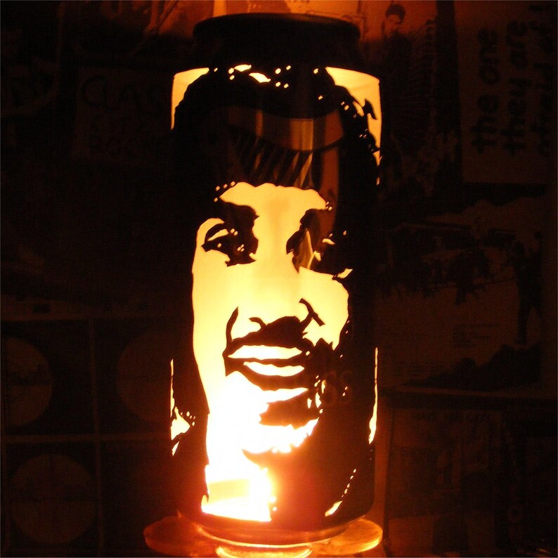 Phil Lynott Beer Can Lantern! Thin Lizzy Guinness Pop Art Portrait Tealight Candle Lamp - Unique Gift! image 10
