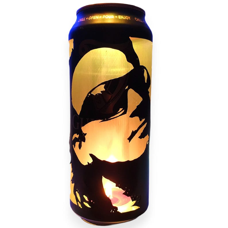 Bono Beer Can Lantern! U2 Pop Art Portrait Guinness Candle Lamp - Unique Gift! image 7