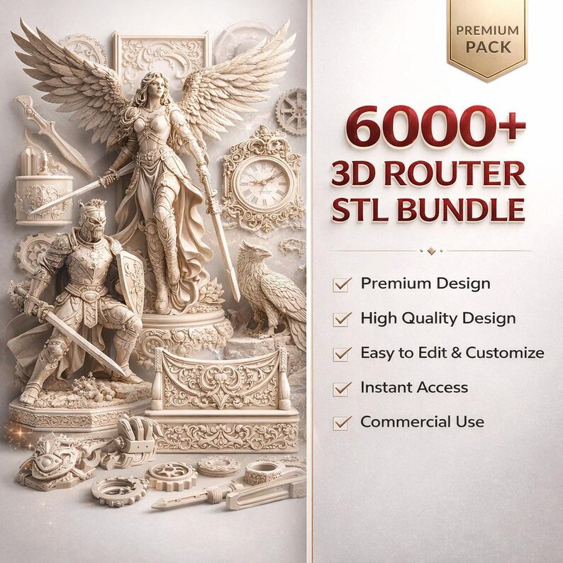 6000 Router STL Bundle, Printable Router Parts, Woodworking Tool 3D ...