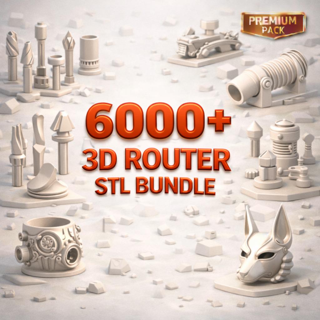 6000 Router STL Bundle, Printable Router Parts, Woodworking Tool 3D ...