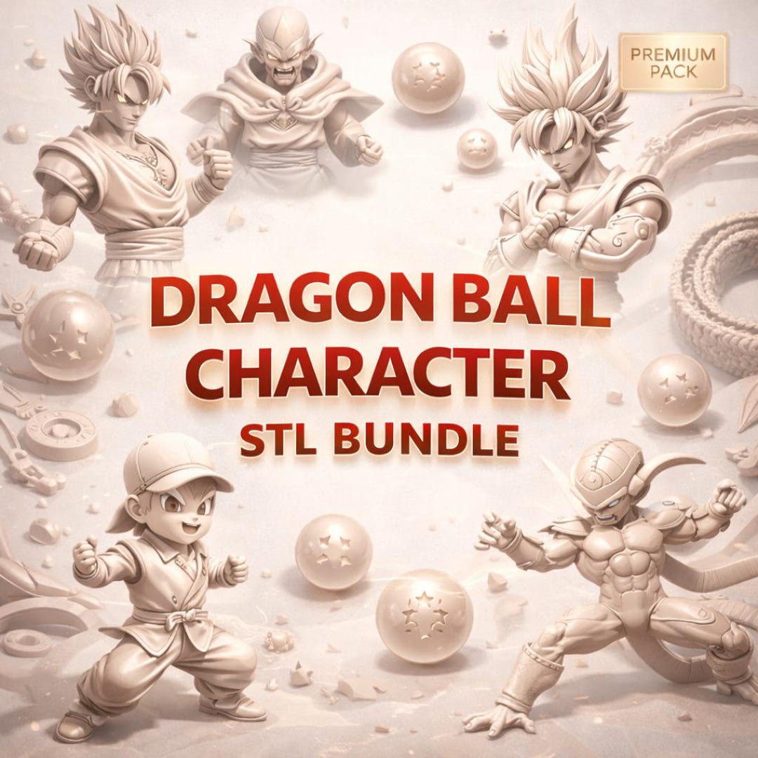 Dragon Ball Characters STL Bundle |, Dragon Ball 3D Printable Figures ...