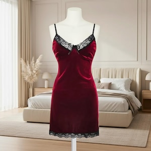 Velvet Nighty - Etsy