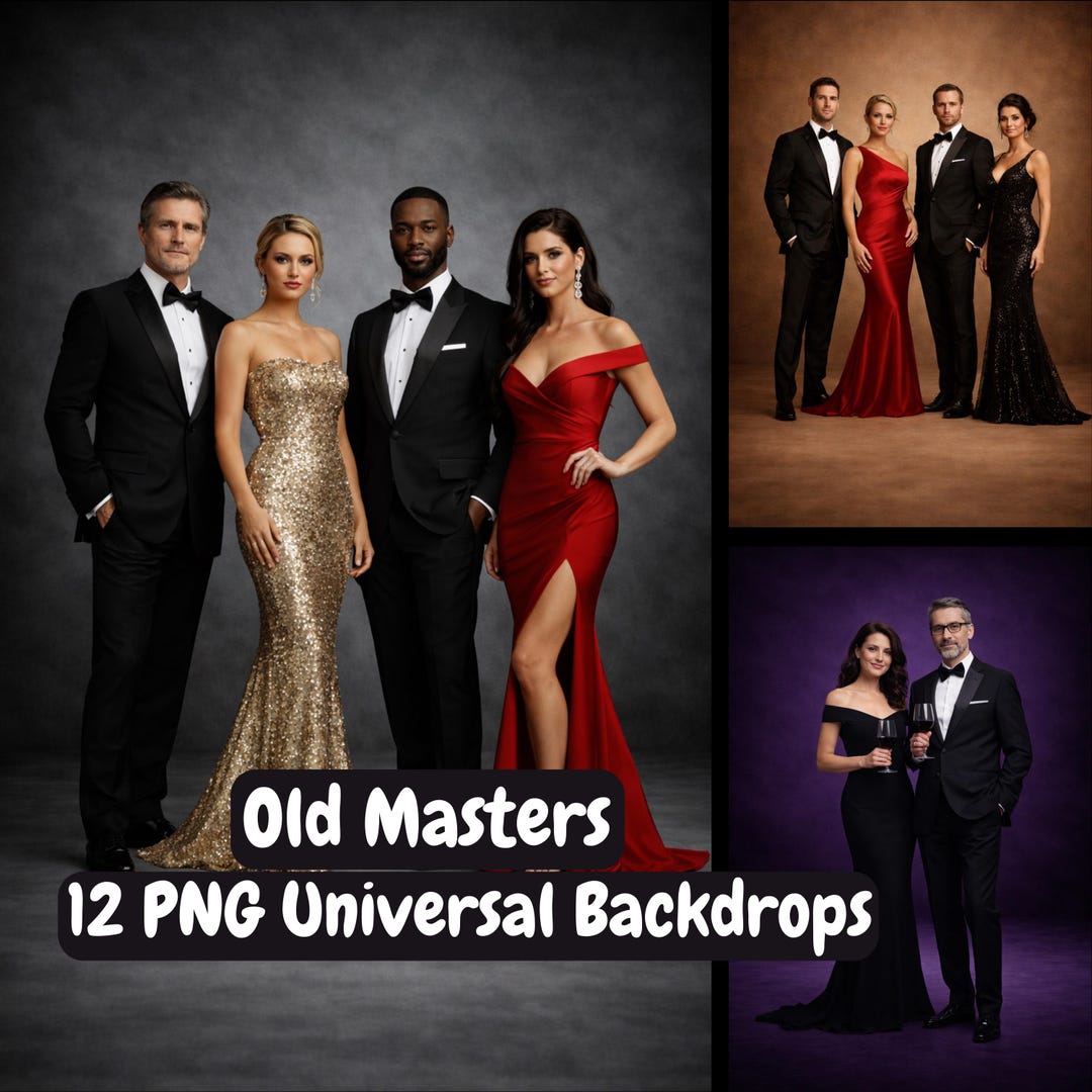 12 Old Masters Style Backdrops, Universal Backgrounds, Event Backdrops ...