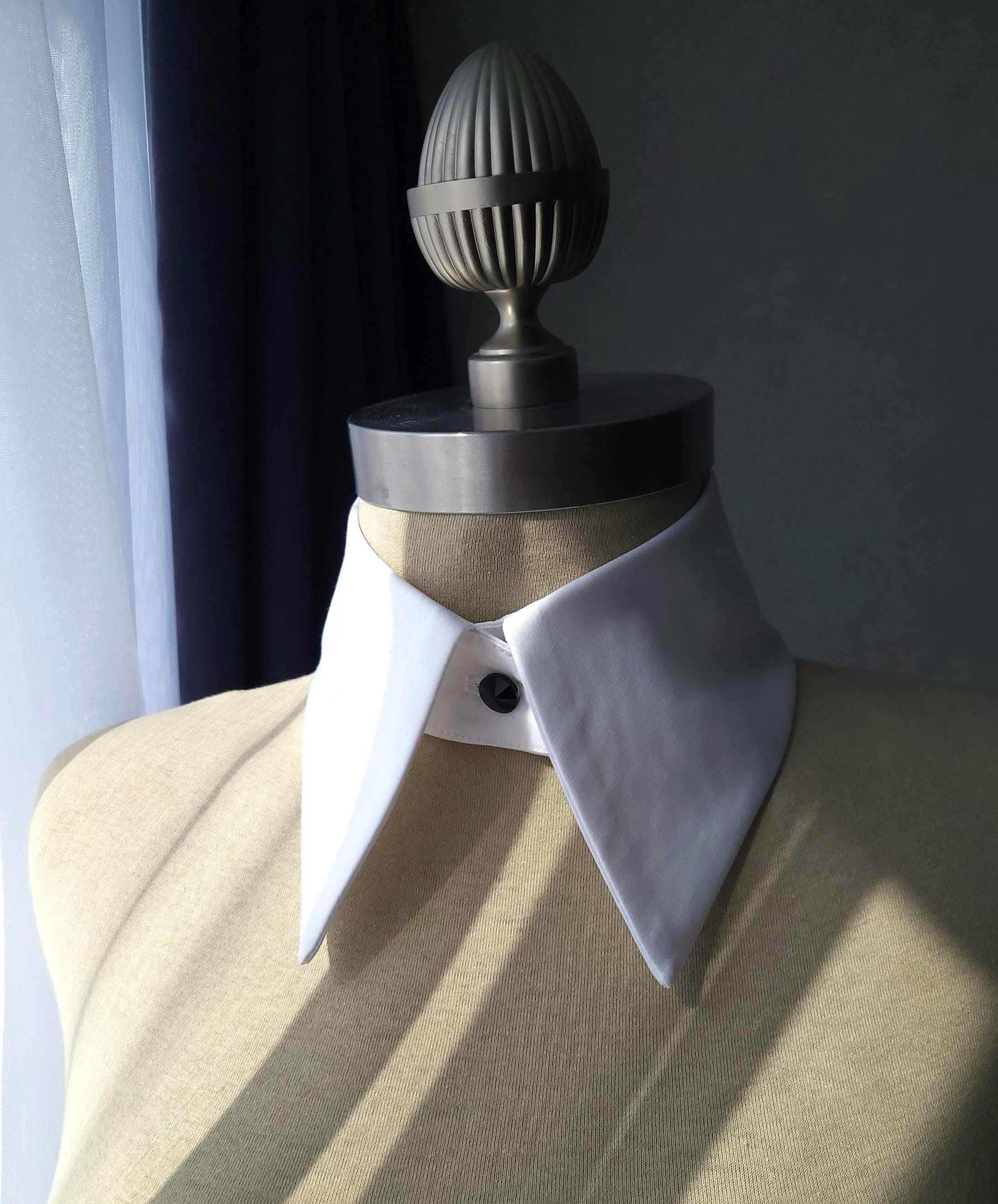 Detachable White Collar: Minimalist Cotton False Collar