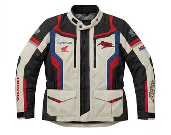 Chaqueta de motociclista de aventura Honda Africa Twin hecha a mano – Unisex