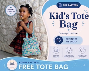 Molde para Costura de Bolsa Infantil | Molde para Bolsa Pequena | Bolsa Infantil | PDF para Bolsa Infantil | Molde Fácil para Iniciantes | PDF para Bolsa Infantil Faça Você Mesmo
