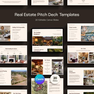 Canva-sjabloon onroerend goed Presentatie presentatie onroerend goed marketingkit voor makelaar