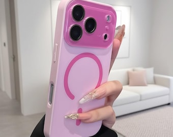 Matte Silicone Magnetic iPhone Case – Shockproof, MagSafe Compatible Bumper