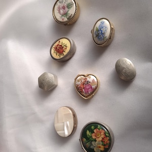 Pudełka na tabletki w stylu vintage i antycznym | Miniaturowe pudełka kolekcjonerskie | Miniaturowe pudełka na biżuterię | Pudełka na pierścionki