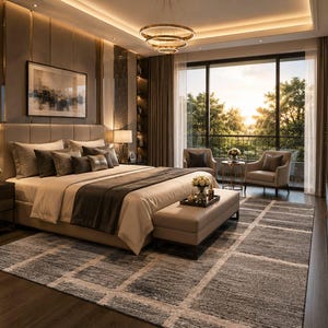 Tappeto moderno grigio geometrico, lussuoso tappeto contemporaneo per soggiorno, tappeto minimalista a griglia in peluche per camera da letto, ufficio e arredamento casa.