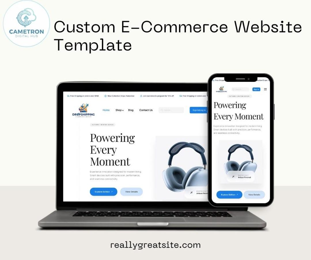 Electronics E-commerce Figma Template, Tech Gadget Store UI Design ...