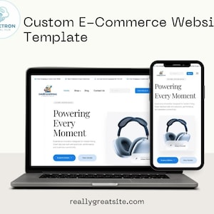 Modello Figma per e-commerce di elettronica, progettazione dell'interfaccia utente per negozio di gadget tecnologici (download digitale)