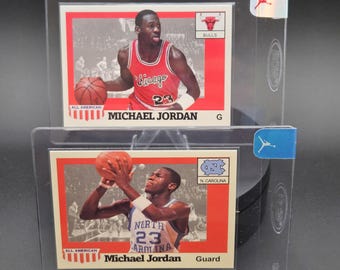 Michael Jordan All American Set of 2 Chicago Bulls and North Carolina Tar Heels
