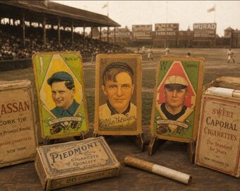 1911 T205 Tobacco Cards Christy Mathewson Edward Walsh and Walter Johnson Aged Set of 3 Reprints