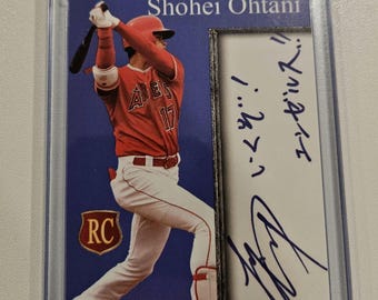 Shohei Ohtani Inkredible Ink RC Auto Facsimile