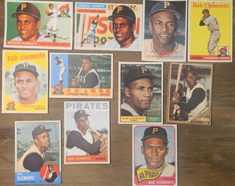 Roberto Clemente 1955 Rookie through 1965 Reprint Lot of 11