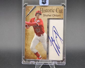 Shohei Ohtani 2018 Rookie Historic Cuts Facsimile Cut Autograph W/RC Hologram Seal