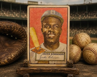 Jackie Robinson 1952 Topps Antiqued Reproduction.....Beautiful Card!