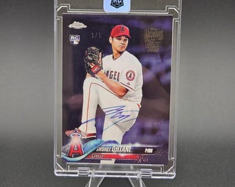 Shohei Ohtani 2020 Topps Archives Signature Series '18 Topps Chrome #150 Signed Rookie Card (#1/1) Reprint