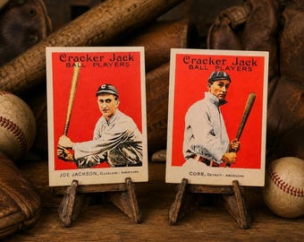 1914 Cracker Jack - Shoeless Joe Jackson #103 (RC) 1915 Ty Cobb #30