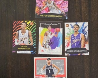 Victor "Wemby" Wembeanyama Limited Edition Color Blast Rookie Lot of 5
