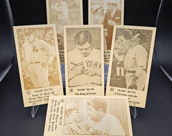 Babe Ruth 1928 George H. Ruth Candy Company Set of 6 "Home Run Candy Bar"