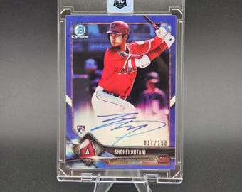 Shohei Ohtani #BCRA-SO Purple Refractor Autograph 17/150 Bowman Chrome  Reprint