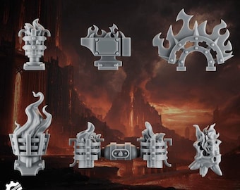Emberforge rugzakdecoratie - Vuurhagedissen