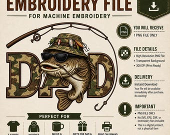 Dad Fishing PNG, Catfish Dad PNG, Funny Fisherman Design, Camo Dad Shirt Design, Fishing Dad Digital Download PNG