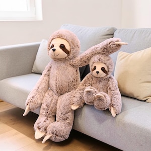 Kawaii Sloth Plush Toy: Forest Animal Stuffed Doll, Koala Style Pillow for Kids