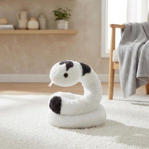 Peluche de serpiente suave: Decoración adorable para el sofá, ideal para fans, niños, EE. UU., Reino Unido y Canadá.