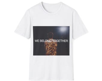 We Belong Together T-Shirt | Romantic Photo Print, Square Chest Graphic