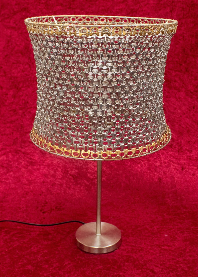 Chainmail Ring Pull Lamp Shade - Etsy UK