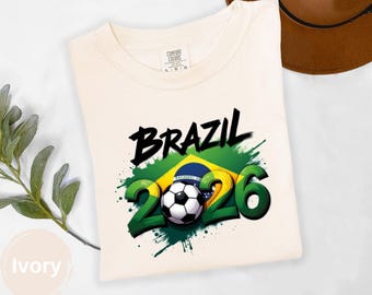 Brazil 2026 Soccer Fan T-Shirt: World Cup Brasil Football Tee