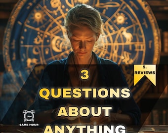 3 Questions About Anything – Personalized Intuitive Reading for Clear Answers & Guidance Same Hour