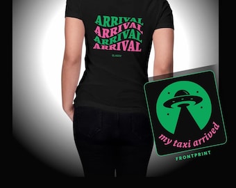 Damen T-Shirt Schwarz mit Backprint, Spirituelles Statement Shirt Frauen, Manifestation Tee, Feminine Graphic Shirt, Nachhaltig GOTS
