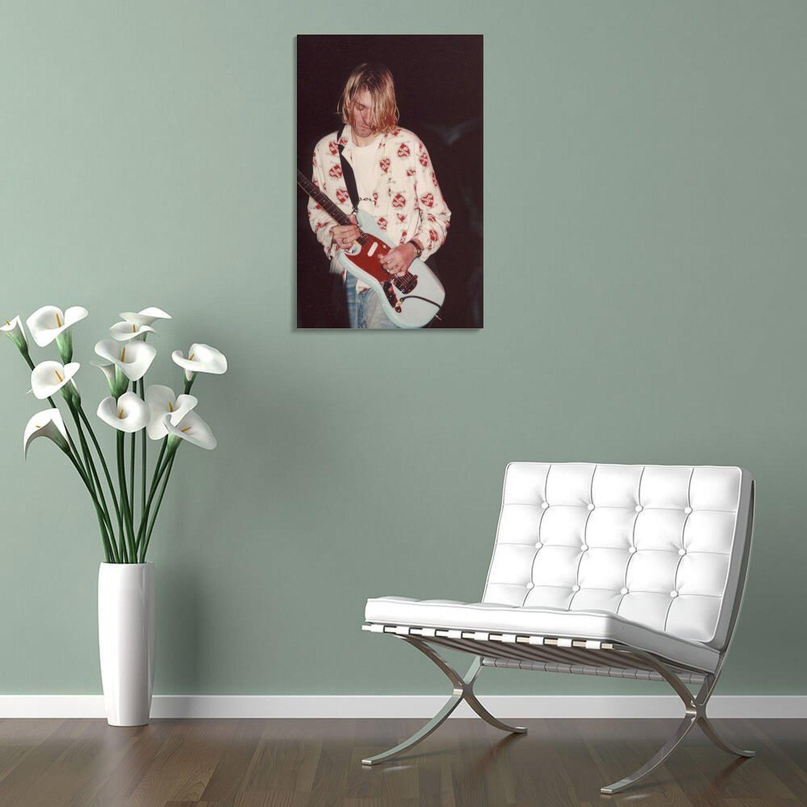 Kurt Cobain Nirvana Poster Art Photo Wall Art Picture Painting Poster ...