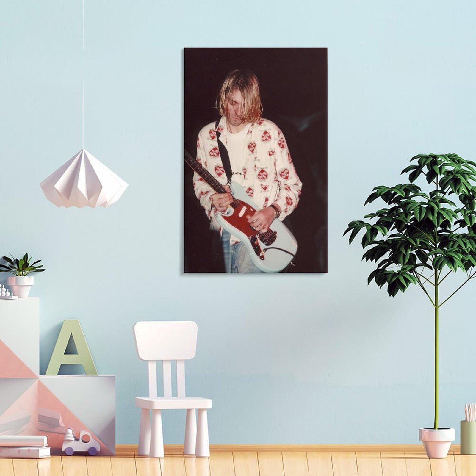 Kurt Cobain Nirvana Poster Art Photo Wall Art Picture Painting Poster ...