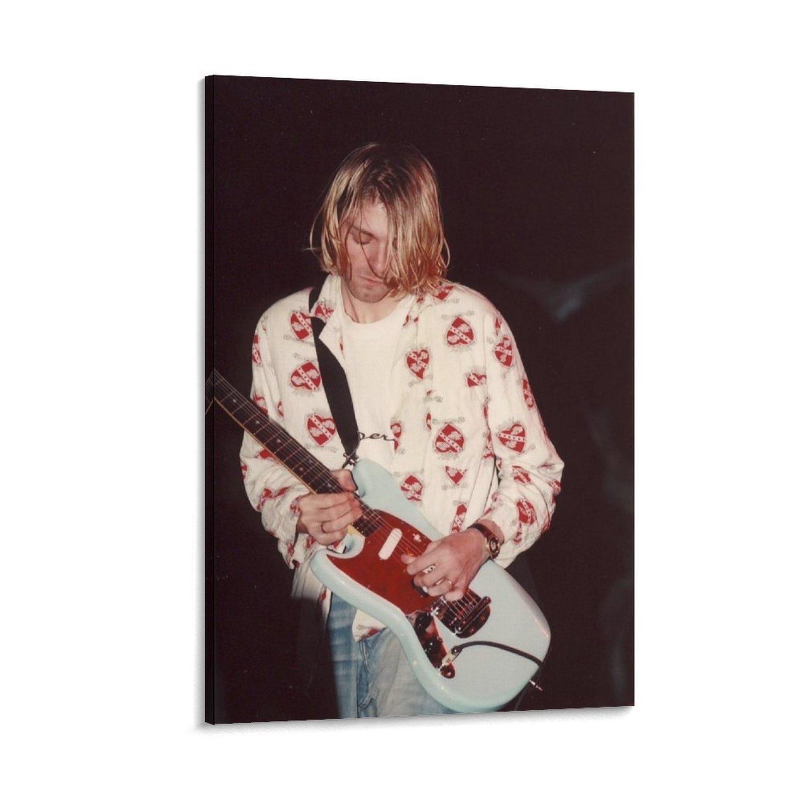 Kurt Cobain Nirvana Poster Art Photo Wall Art Picture Painting Poster ...