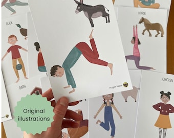 Yoga en la granja para niños