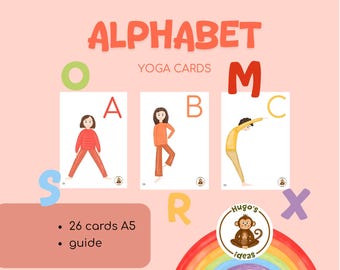 Alphabet yoga cards