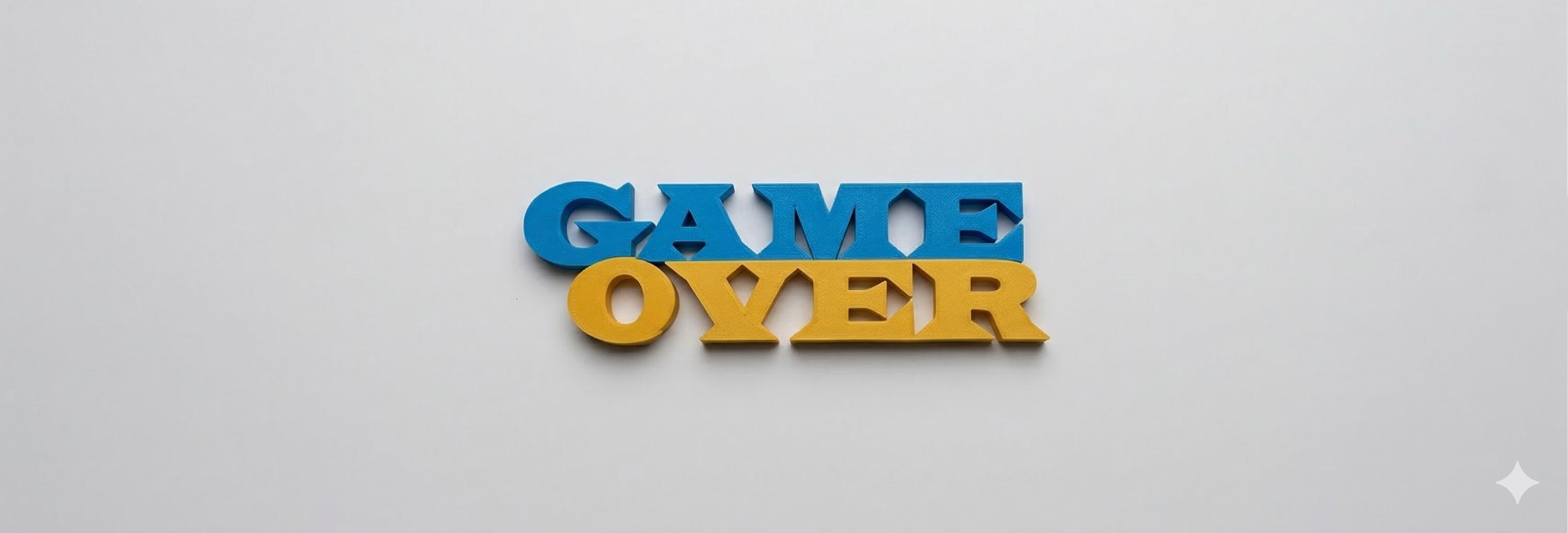 3D Print File "game Over" Lettering – STL & 3MF Download – Wall/shelf ...