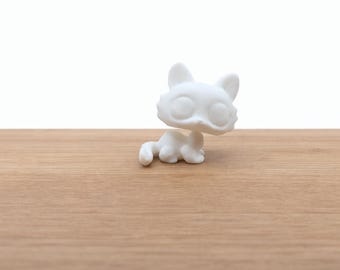 Littlest Pet Shop LPS  - Crouching Cat - Custom Head Bobble