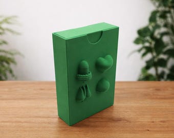 Mint Green Belot Card Case | 3D Printed PLA Deck Holder