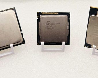 CPU Processor Display Stand Set | Pinless Intel AMD Holder (10 pcs)